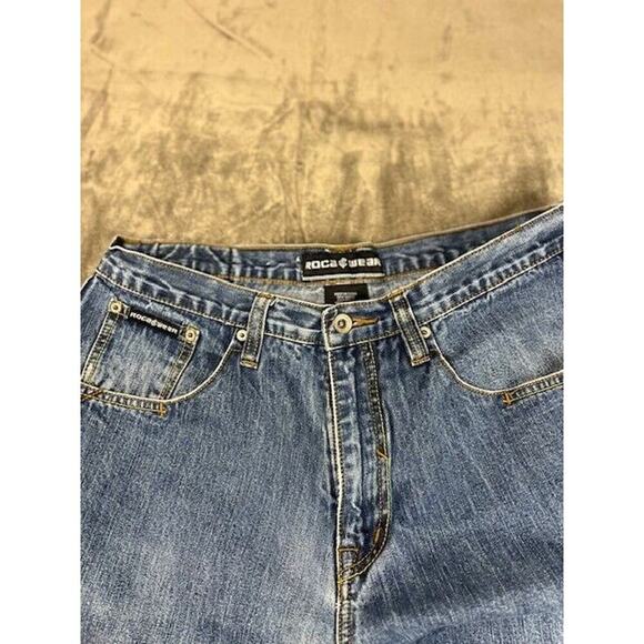 Rocawear Jeans Pants Denim medium Blue Mens 36 Y2K Skater‎ Hip Hop Vintage - Picture 5 of 10